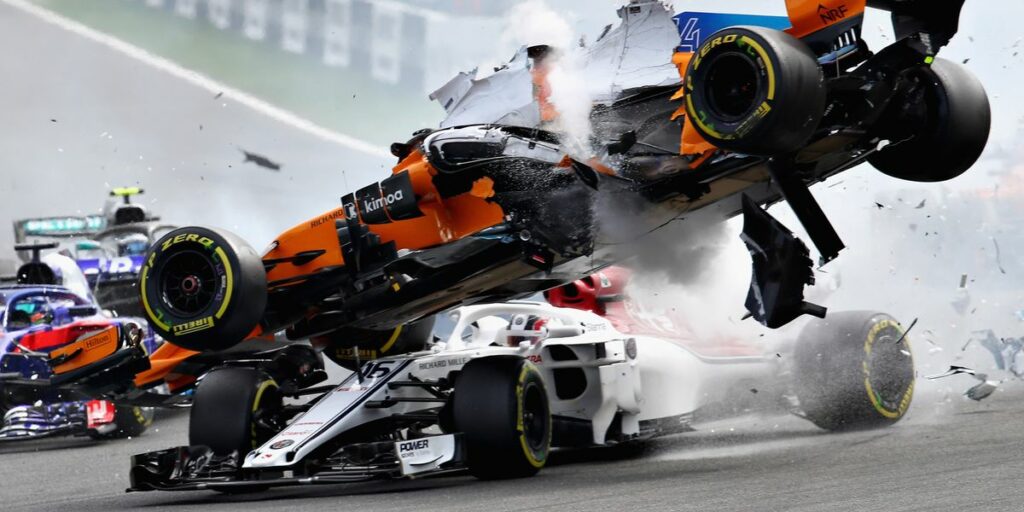 Charles Leclerc & Fernando Alonso Crash in 2018
